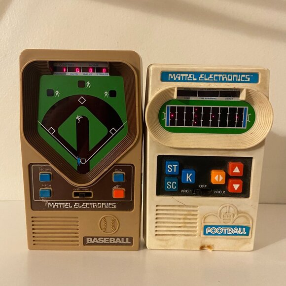 Mattel Electronics Football & Baseball Handheld Classic Game - Picture 1 of 8